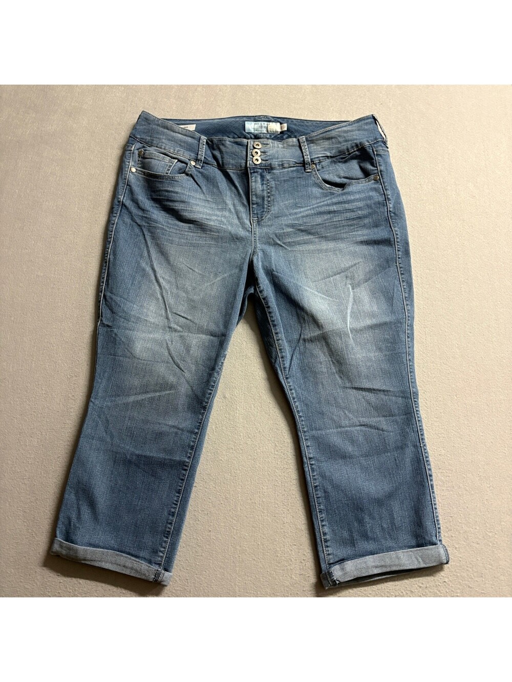 Torrid Denim Jegging Crop Jeans Womens Size 20 Blue Stretch Medium Wash